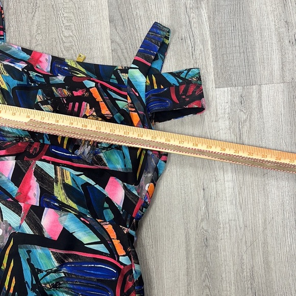 Nicole Miller Ruched Sheath Dress Size 8 - Picture 7 of 9